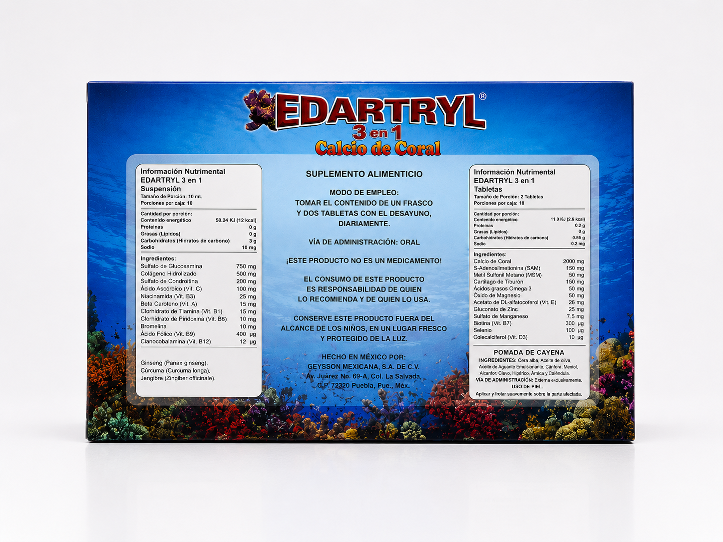 Edartryl 3 en 1 — modo de uso e ingredientes