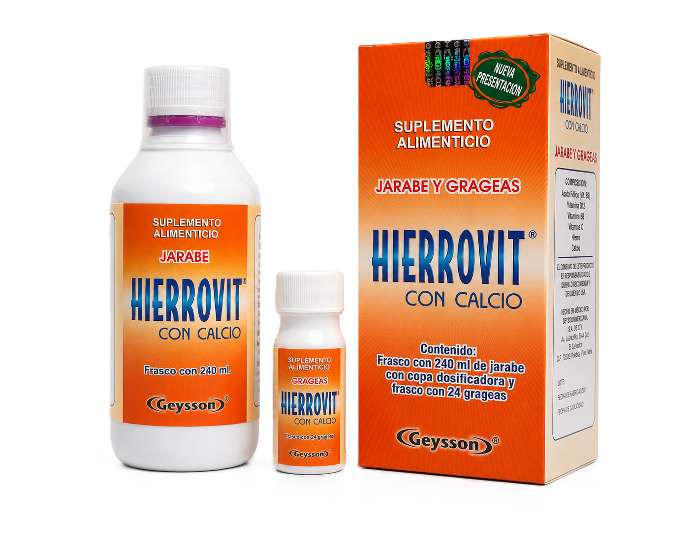 Tripack de Hierrovit con Calcio