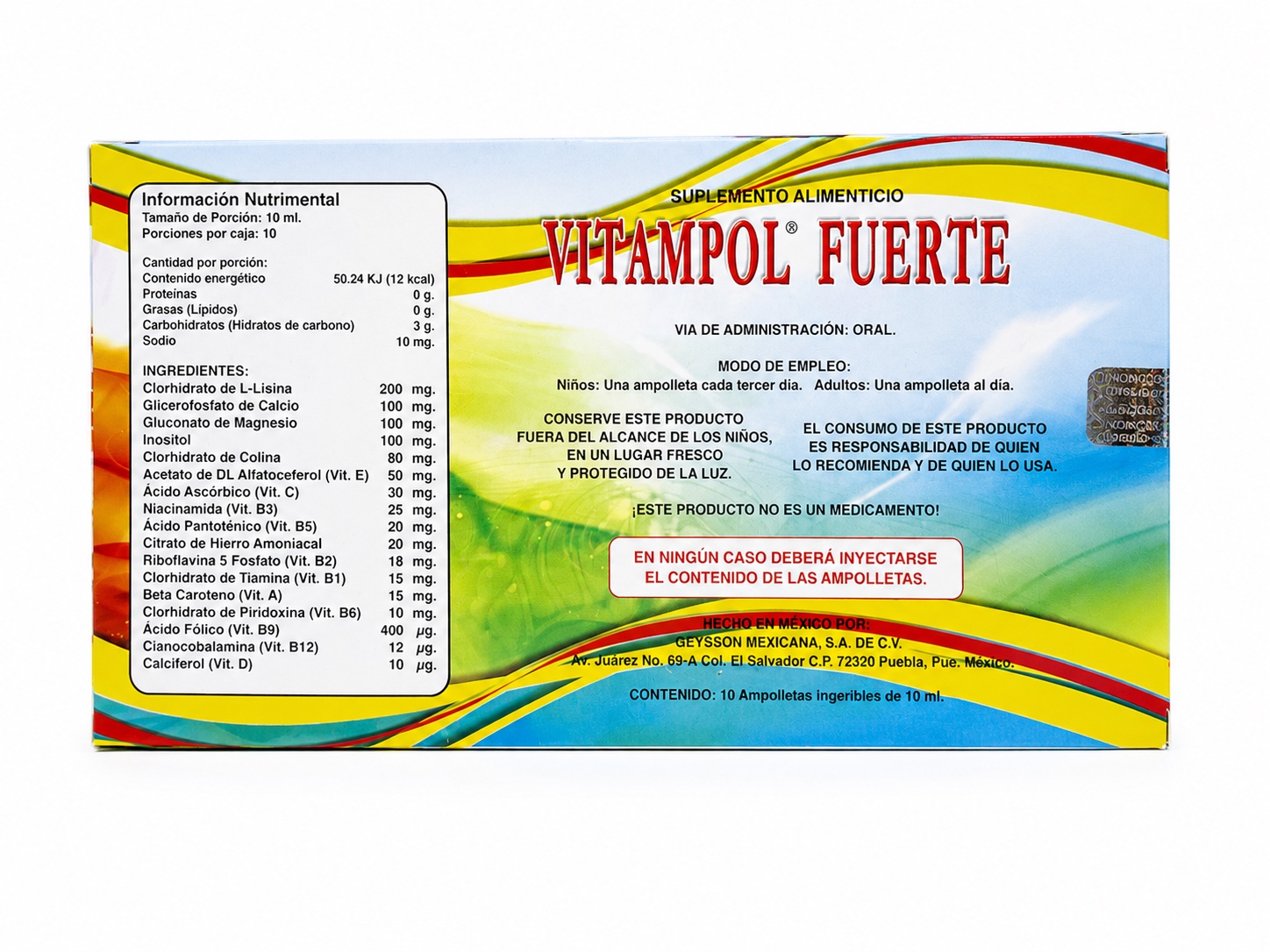 Vitampol Fuerte — modo de uso e ingredientes